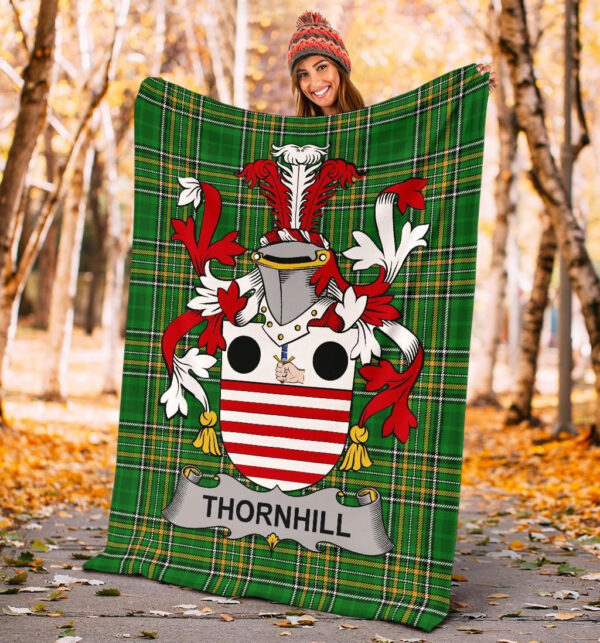 Ireland Premium Blanket - Thornhill Ireland Blanket Irish National Tartan - Image 4