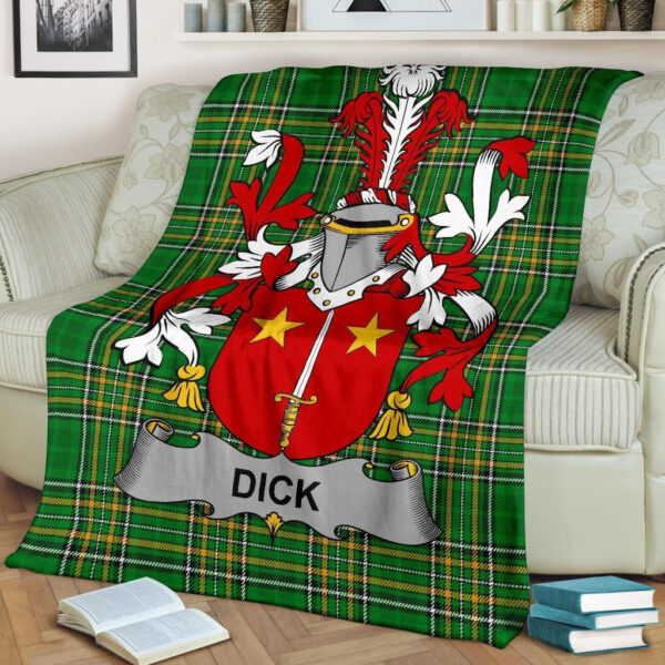 Ireland Premium Blanket - Dick Ireland Blanket Irish National Tartan - Image 2