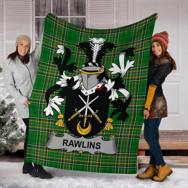 Ireland Premium Blanket - Rawlins Ireland Blanket Irish National Tartan - Image 6