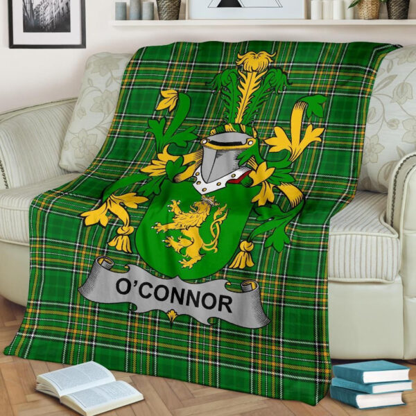 Ireland Premium Blanket - Connor or O'Connor (Kerry) Ireland Blanket Irish National Tartan - Image 2