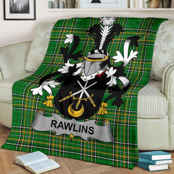 Ireland Premium Blanket - Rawlins Ireland Blanket Irish National Tartan - Image 2