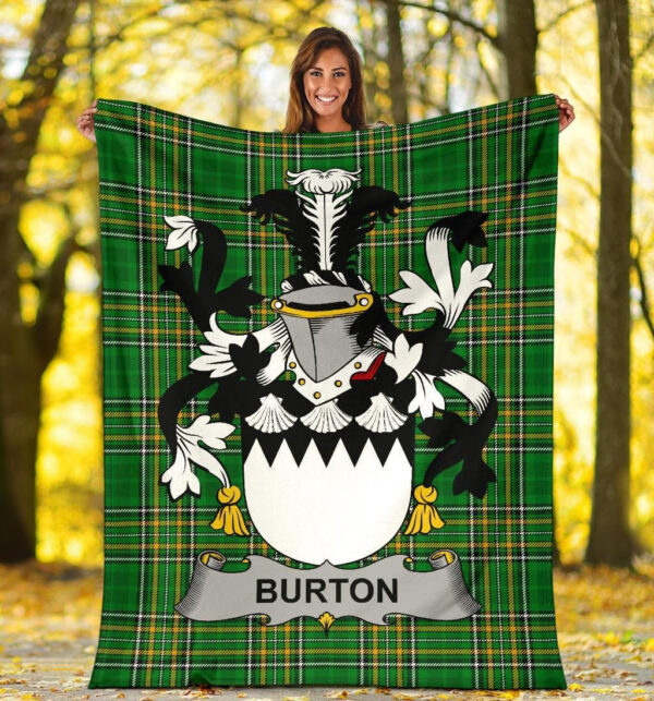 Ireland Premium Blanket - Burton Ireland Blanket Irish National Tartan - Image 5