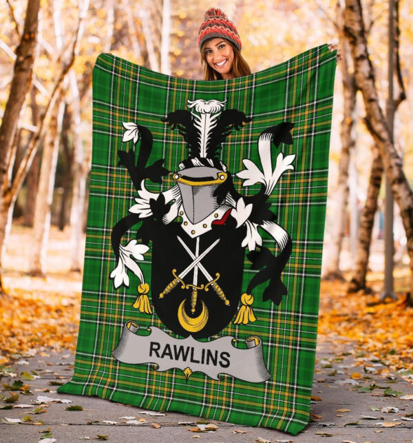 Ireland Premium Blanket - Rawlins Ireland Blanket Irish National Tartan - Image 4