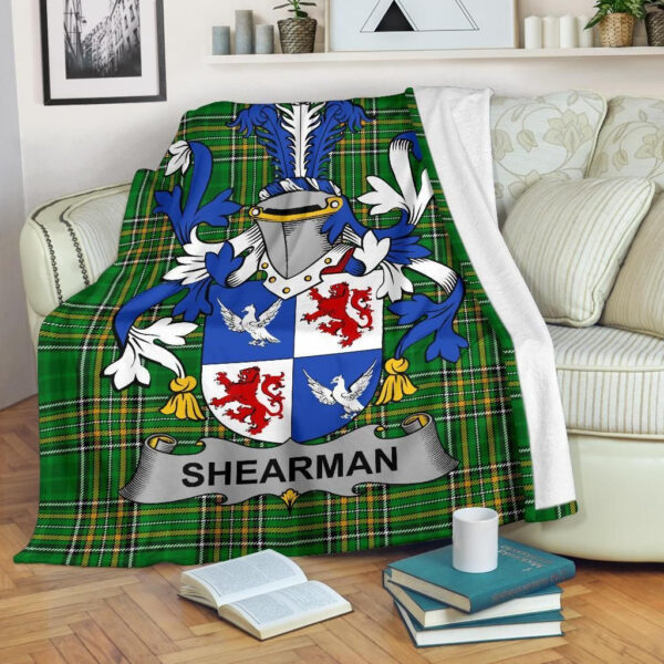 Ireland Premium Blanket - Shearman Ireland Blanket Irish National Tartan