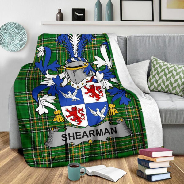 Ireland Premium Blanket - Shearman Ireland Blanket Irish National Tartan - Image 3