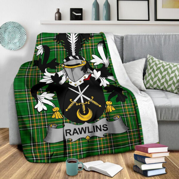 Ireland Premium Blanket - Rawlins Ireland Blanket Irish National Tartan - Image 3