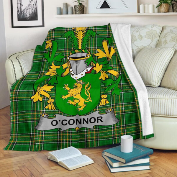 Ireland Premium Blanket - Connor or O'Connor (Kerry) Ireland Blanket Irish National Tartan