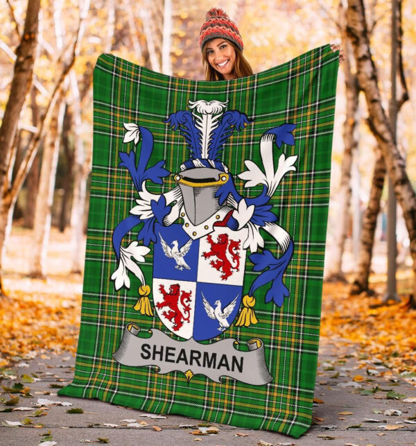 Ireland Premium Blanket - Shearman Ireland Blanket Irish National Tartan - Image 4