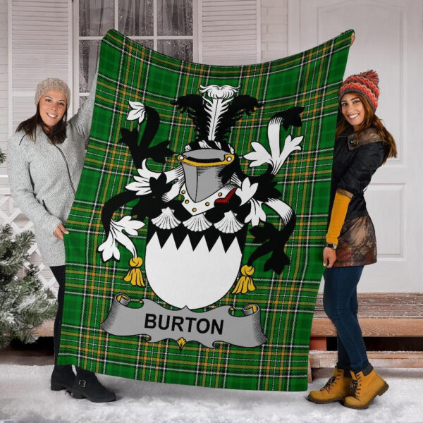 Ireland Premium Blanket - Burton Ireland Blanket Irish National Tartan - Image 6