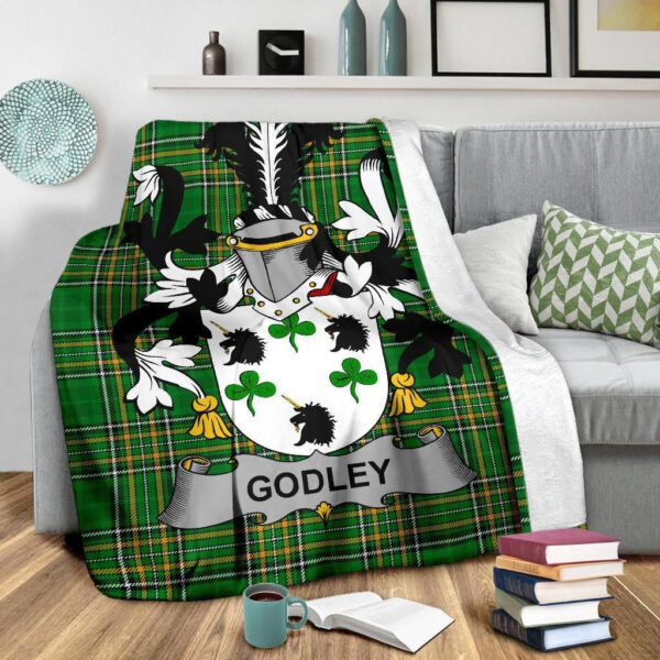 Ireland Premium Blanket - Godley Ireland Blanket Irish National Tartan - Image 3