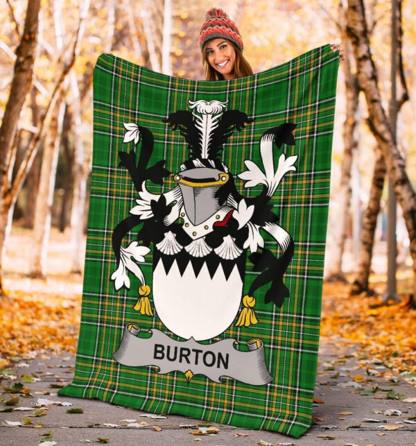 Ireland Premium Blanket - Burton Ireland Blanket Irish National Tartan - Image 4