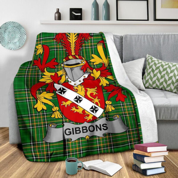 Ireland Premium Blanket - Gibbons or McGibbons Ireland Blanket Irish National Tartan - Image 3