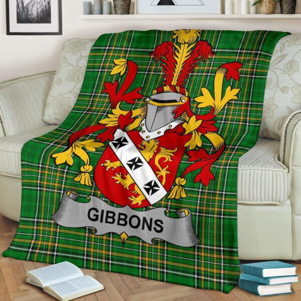 Ireland Premium Blanket - Gibbons or McGibbons Ireland Blanket Irish National Tartan - Image 2