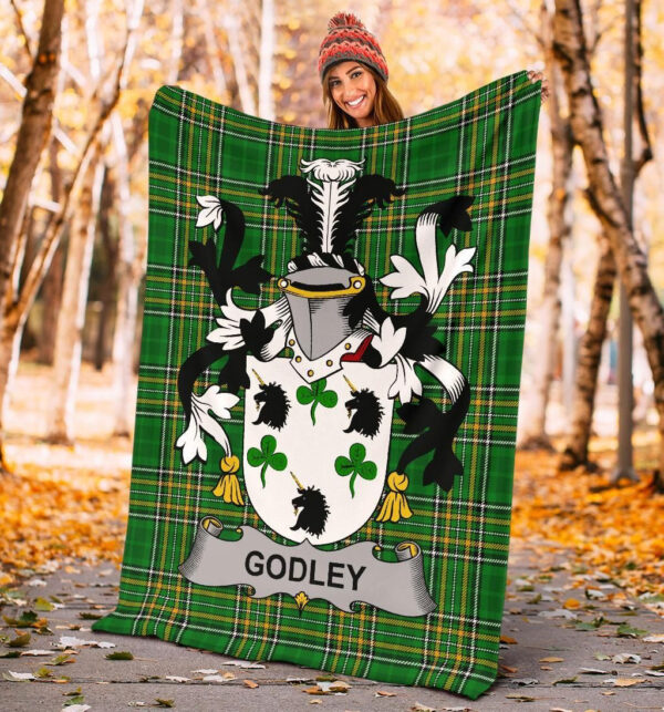 Ireland Premium Blanket - Godley Ireland Blanket Irish National Tartan - Image 4