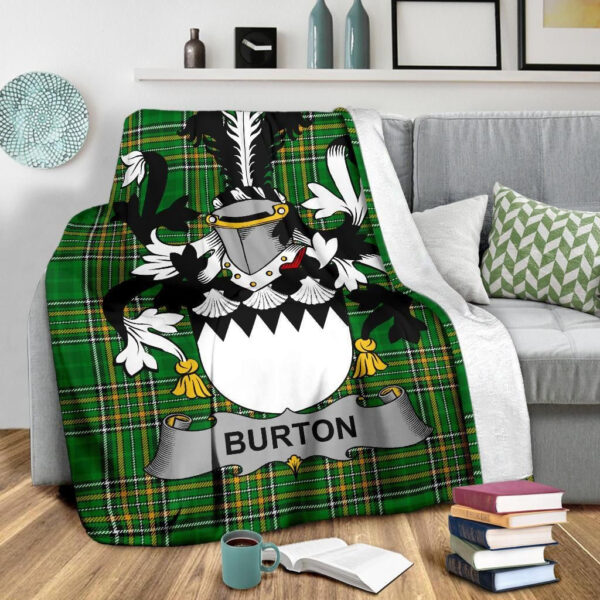 Ireland Premium Blanket - Burton Ireland Blanket Irish National Tartan - Image 3