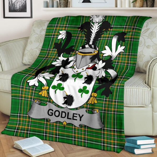 Ireland Premium Blanket - Godley Ireland Blanket Irish National Tartan - Image 2