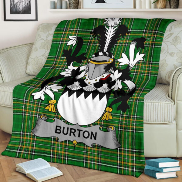 Ireland Premium Blanket - Burton Ireland Blanket Irish National Tartan - Image 2