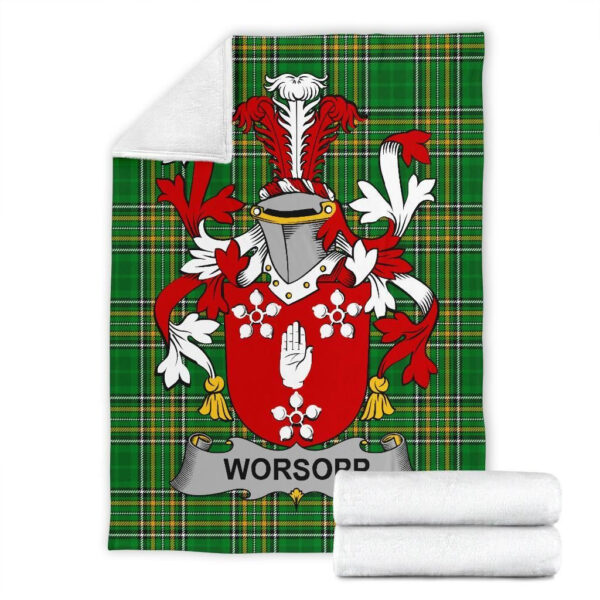 Ireland Premium Blanket - Worsopp Ireland Blanket Irish National Tartan - Image 7