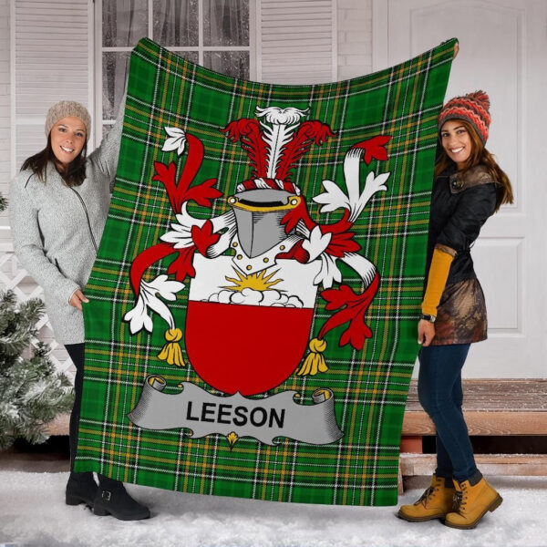 Ireland Premium Blanket - Leeson Ireland Blanket Irish National Tartan - Image 6