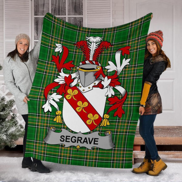 Ireland Premium Blanket - Segrave Ireland Blanket Irish National Tartan - Image 6