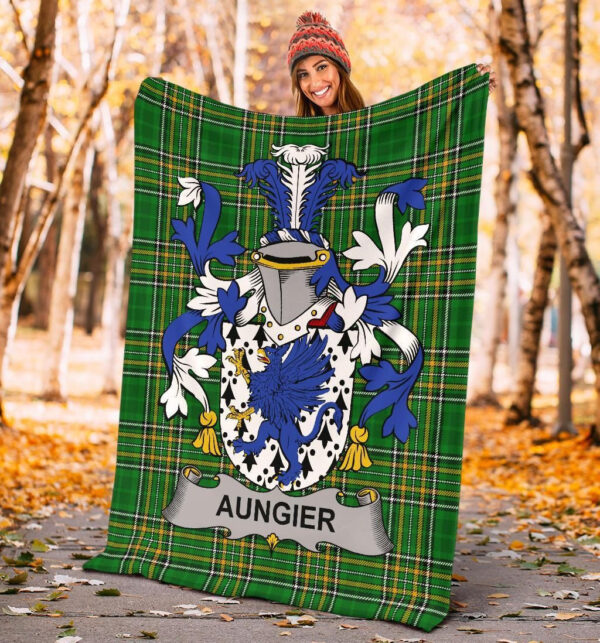 Ireland Premium Blanket - Aungier Ireland Blanket Irish National Tartan - Image 3