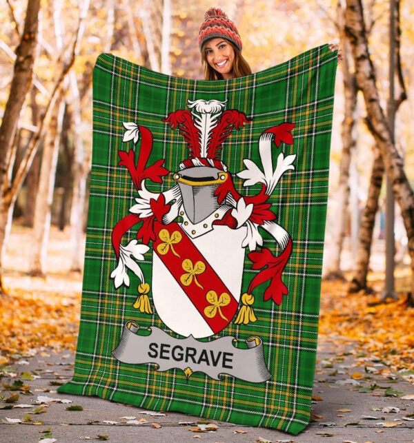 Ireland Premium Blanket - Segrave Ireland Blanket Irish National Tartan - Image 4