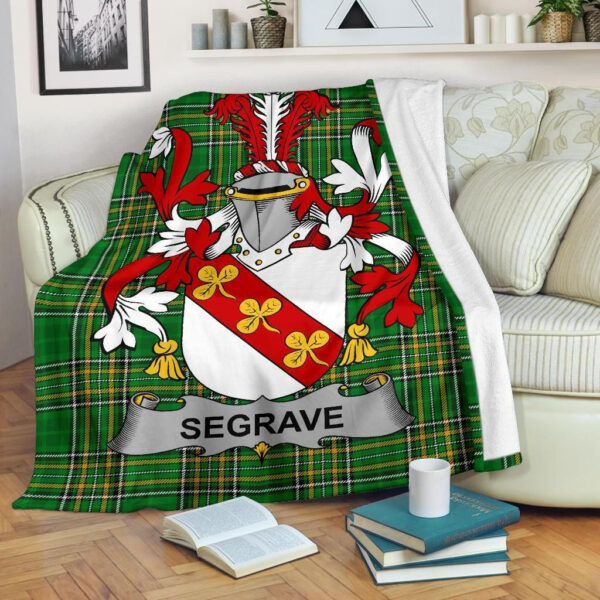 Ireland Premium Blanket - Segrave Ireland Blanket Irish National Tartan