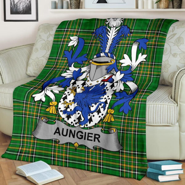 Ireland Premium Blanket - Aungier Ireland Blanket Irish National Tartan - Image 2