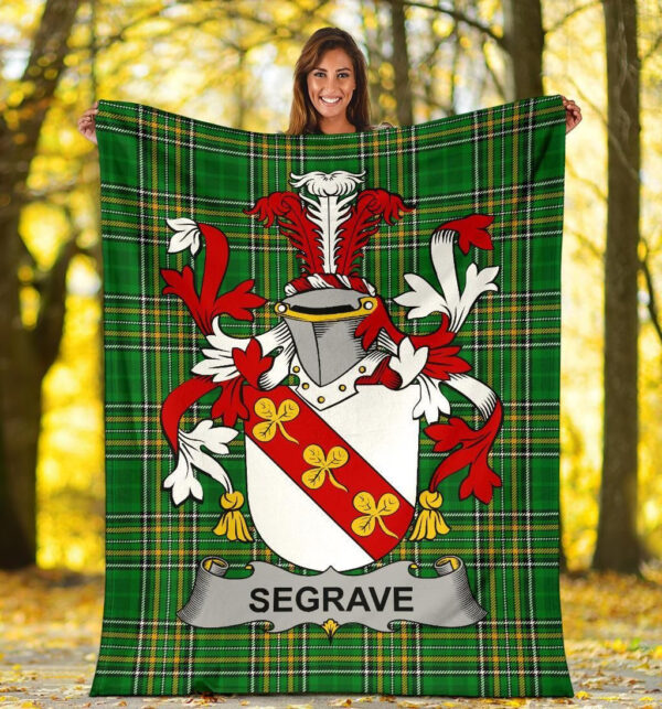 Ireland Premium Blanket - Segrave Ireland Blanket Irish National Tartan - Image 5