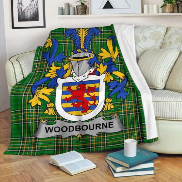 Ireland Premium Blanket - Woodbourne Ireland Blanket Irish National Tartan