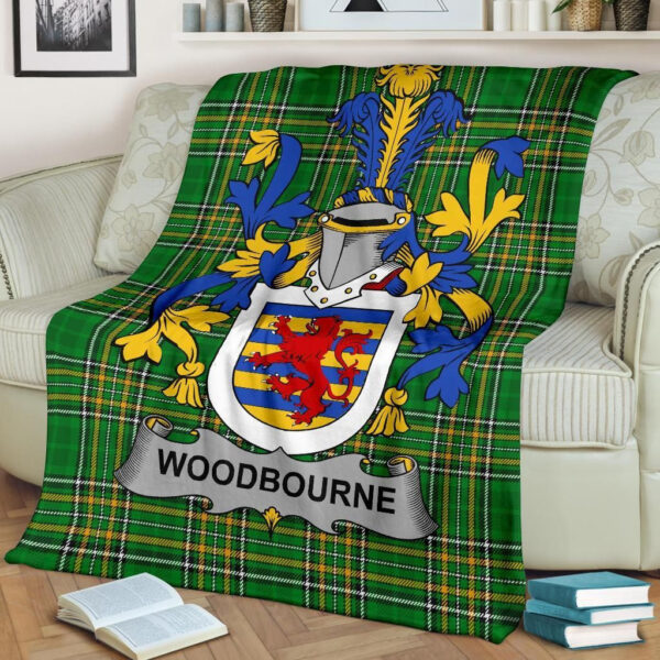 Ireland Premium Blanket - Woodbourne Ireland Blanket Irish National Tartan - Image 2