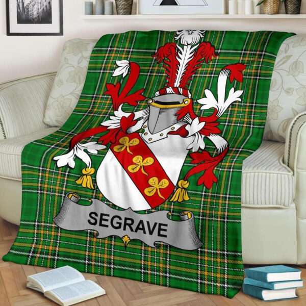 Ireland Premium Blanket - Segrave Ireland Blanket Irish National Tartan - Image 2