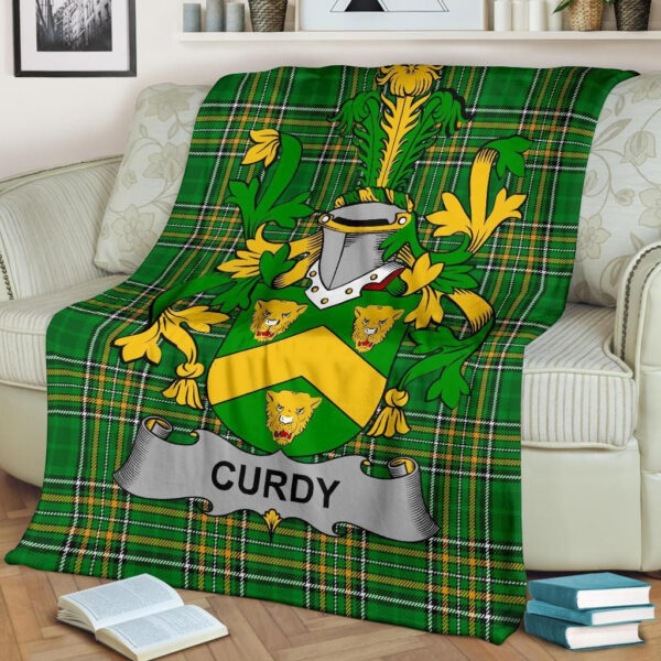 Ireland Premium Blanket - Curdy or McCurdy Ireland Blanket Irish National Tartan - Image 2