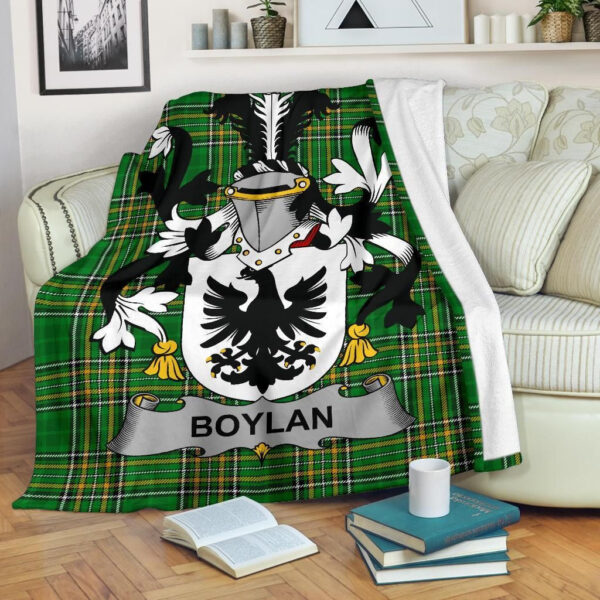 Ireland Premium Blanket - Boylan or O'Boylan Ireland Blanket Irish National Tartan