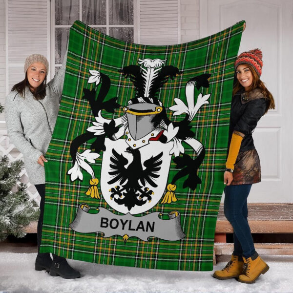 Ireland Premium Blanket - Boylan or O'Boylan Ireland Blanket Irish National Tartan - Image 5