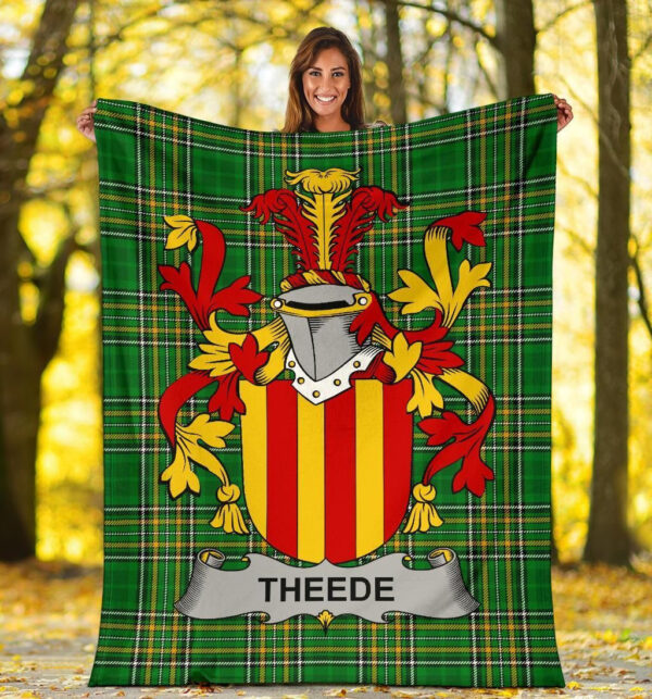 Ireland Premium Blanket - Theede Ireland Blanket Irish National Tartan - Image 5