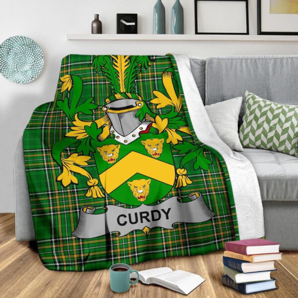 Ireland Premium Blanket - Curdy or McCurdy Ireland Blanket Irish National Tartan - Image 3