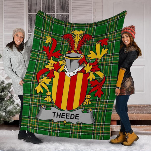 Ireland Premium Blanket - Theede Ireland Blanket Irish National Tartan - Image 6