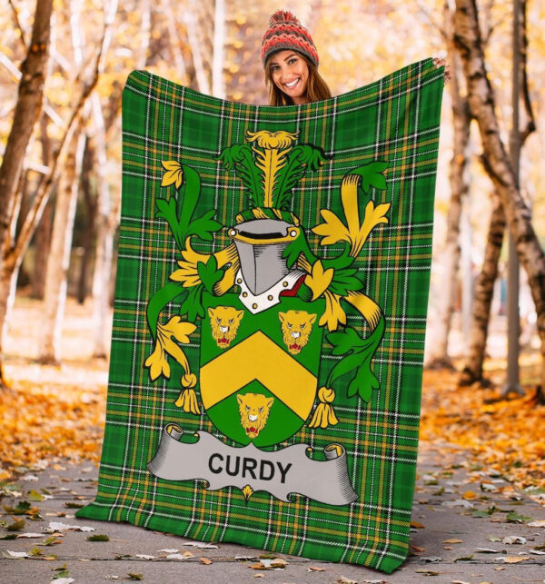 Ireland Premium Blanket - Curdy or McCurdy Ireland Blanket Irish National Tartan - Image 4