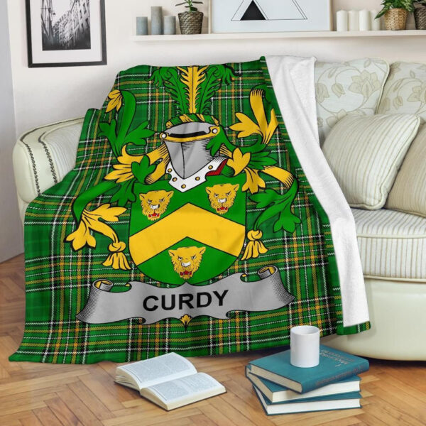 Ireland Premium Blanket - Curdy or McCurdy Ireland Blanket Irish National Tartan