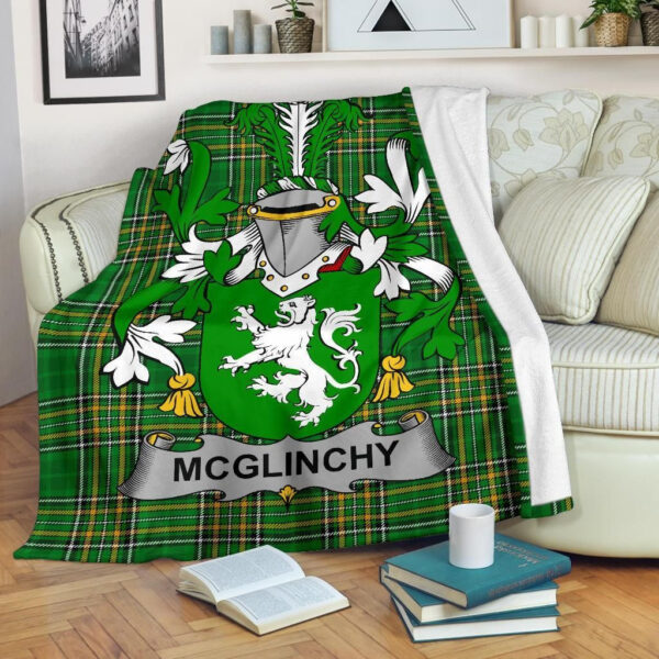 Ireland Premium Blanket - McGlinchy or McGlinchey Ireland Blanket Irish National Tartan