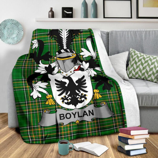 Ireland Premium Blanket - Boylan or O'Boylan Ireland Blanket Irish National Tartan - Image 3