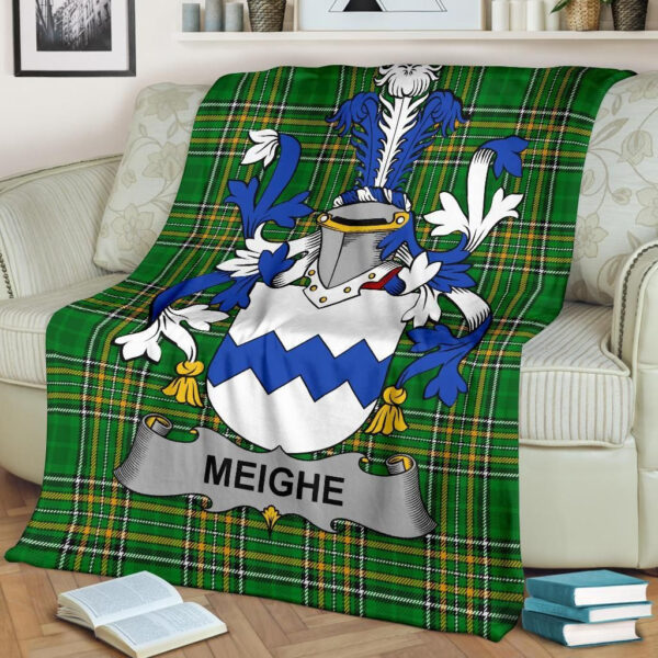 Ireland Premium Blanket - Meighe Ireland Blanket Irish National Tartan - Image 2