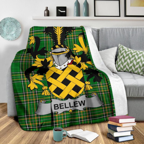 Ireland Premium Blanket - Bellew Ireland Blanket Irish National Tartan - Image 3