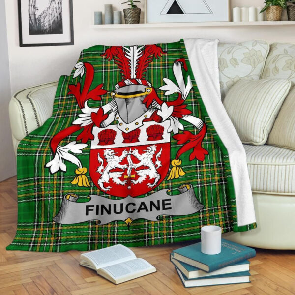 Ireland Premium Blanket - Finucane or McFinucane Ireland Blanket Irish National Tartan