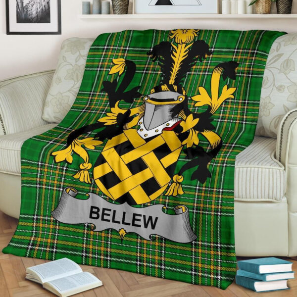 Ireland Premium Blanket - Bellew Ireland Blanket Irish National Tartan - Image 2