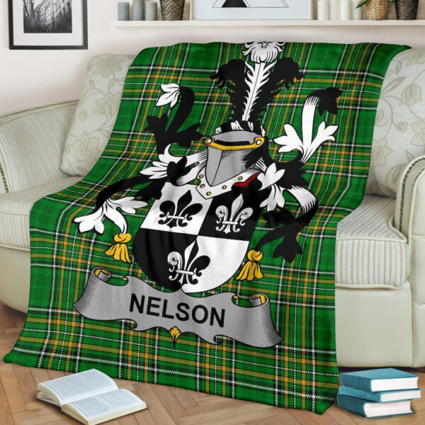 Ireland Premium Blanket - Nelson or Nealson Ireland Blanket Irish National Tartan - Image 2