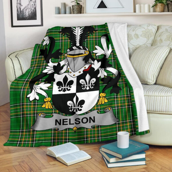 Ireland Premium Blanket - Nelson or Nealson Ireland Blanket Irish National Tartan