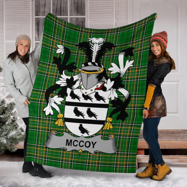 Ireland Premium Blanket - McCoy Ireland Blanket Irish National Tartan - Image 6