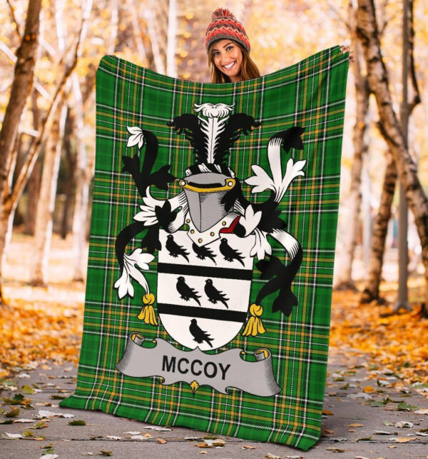 Ireland Premium Blanket - McCoy Ireland Blanket Irish National Tartan - Image 4